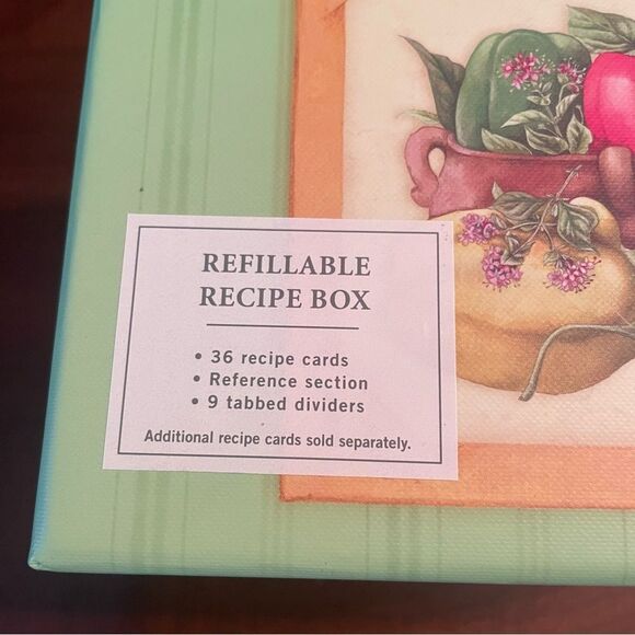Hallmark Marjolein Bastin Nature's Sketchbook RECIPE BOX, DIVIDERS & CARDS - Picture 6 of 10